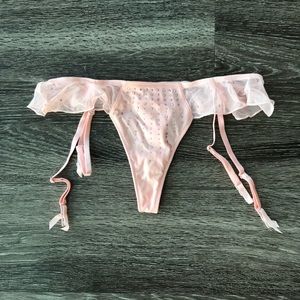 NWOT Light Pink Thong Garter